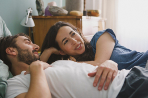 couple discussing how to introduce a vibrator to a partner